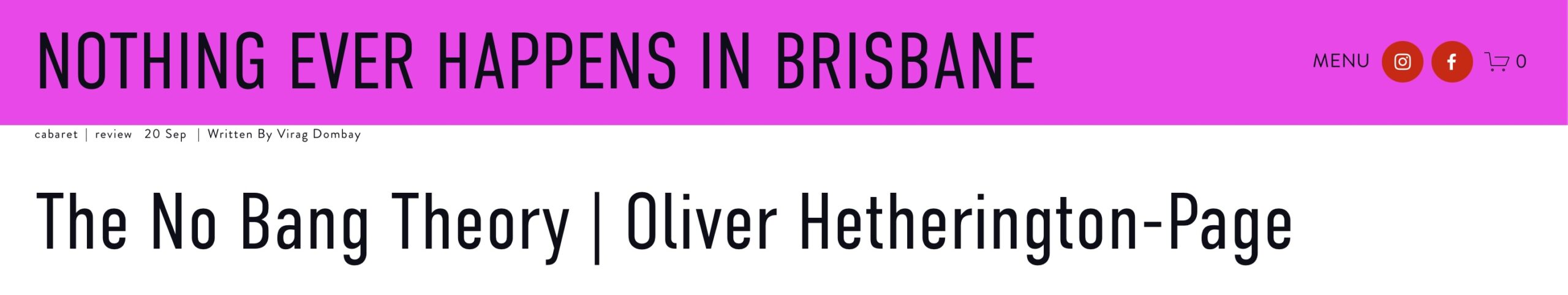 Nothing Ever Happens in Brisbane – No Bang Review