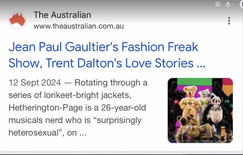 The Weekend Australian – Freak Show Fit For All